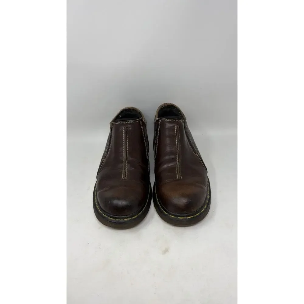Dr. Martens England Men’s Sz 9 US Brown Leather Slip On Loafers Shoes 9729